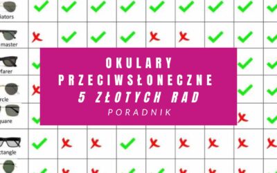 Okulary Przeciwsłoneczne – 5 Złotych Rad! Poradnik Na 2022 Rok